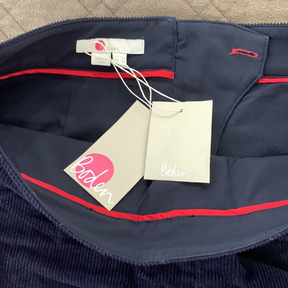 Boden NWT Navy Corduroy Midi Skirt size 8R - Picture 10 of 15